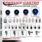 Service Caster 5'' Solid Poly Wheel Swivel 1-3/8'' Expanding Stem Caster Set 2 Brakes, 4PK SCC-EX20S514-SPUS-2-TLB-2-138 - alternate 4
